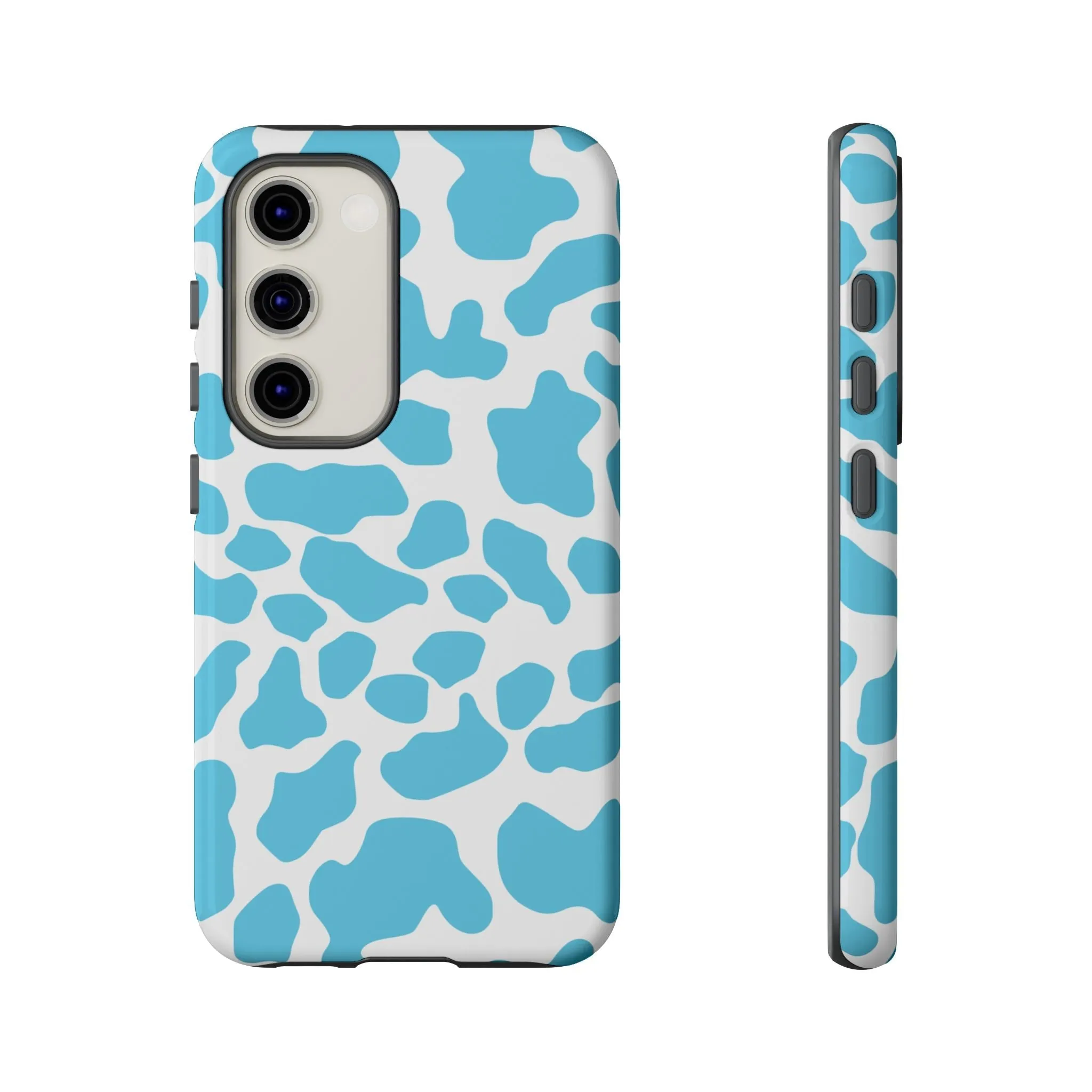 Blue Cow print phone case iPhone Samsung Google