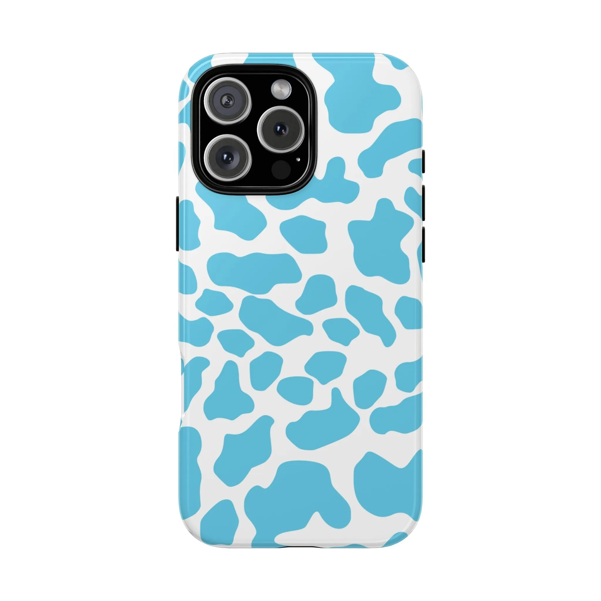 Blue Cow print phone case iPhone Samsung Google