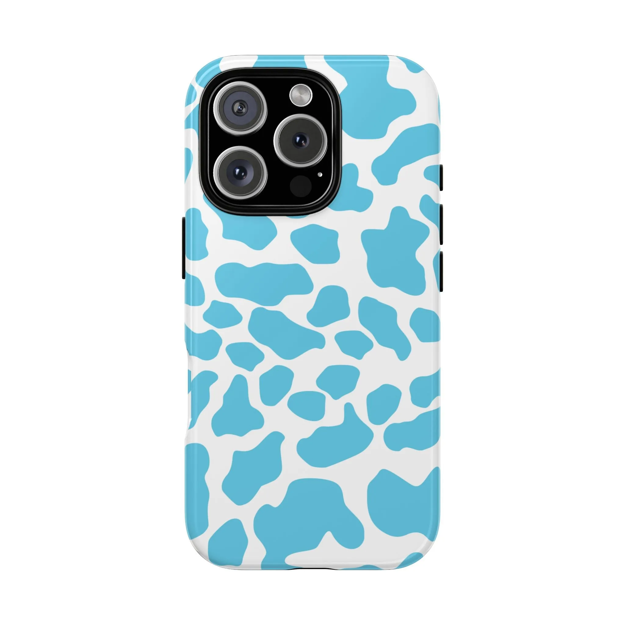 Blue Cow print phone case iPhone Samsung Google