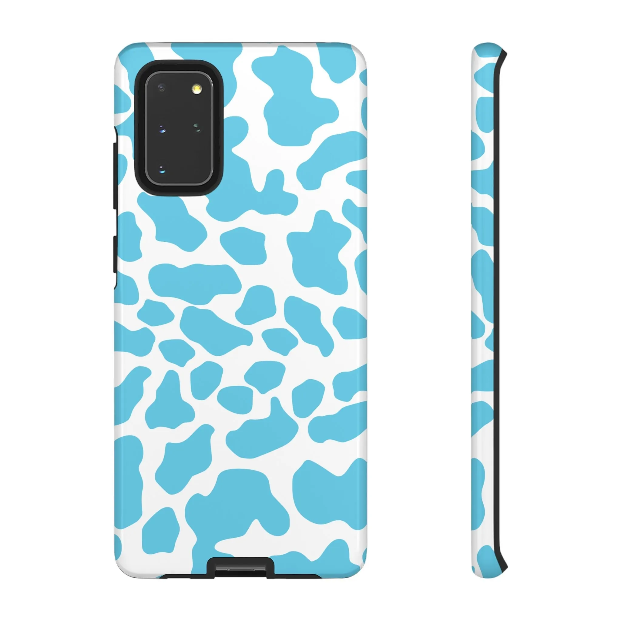 Blue Cow print phone case iPhone Samsung Google