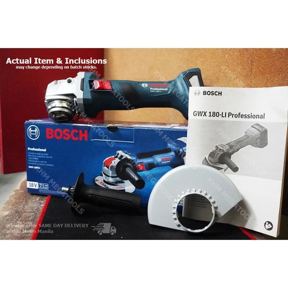 Bosch GWX 180-Li Cordless Angle Grinder 5" (X-Lock) [Bare]