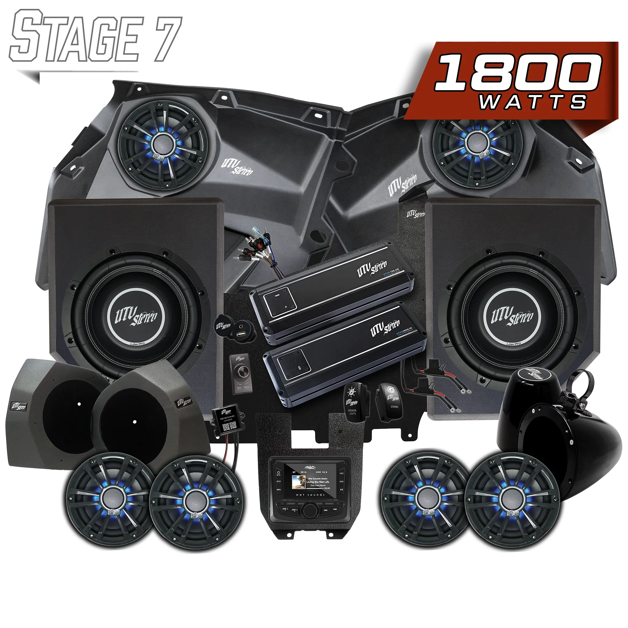 Can-Am® X3 Signature Series Stage 7 Stereo Kit | UTVS-X3-S7-S