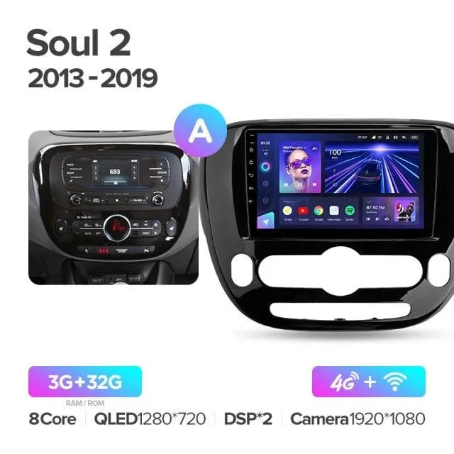 Car Dealz Elite 4G Data Model 10.2" Android 12.0 For Kia Soul 2 PS 2013 - 2019 In Dash Plus OEM Fascia