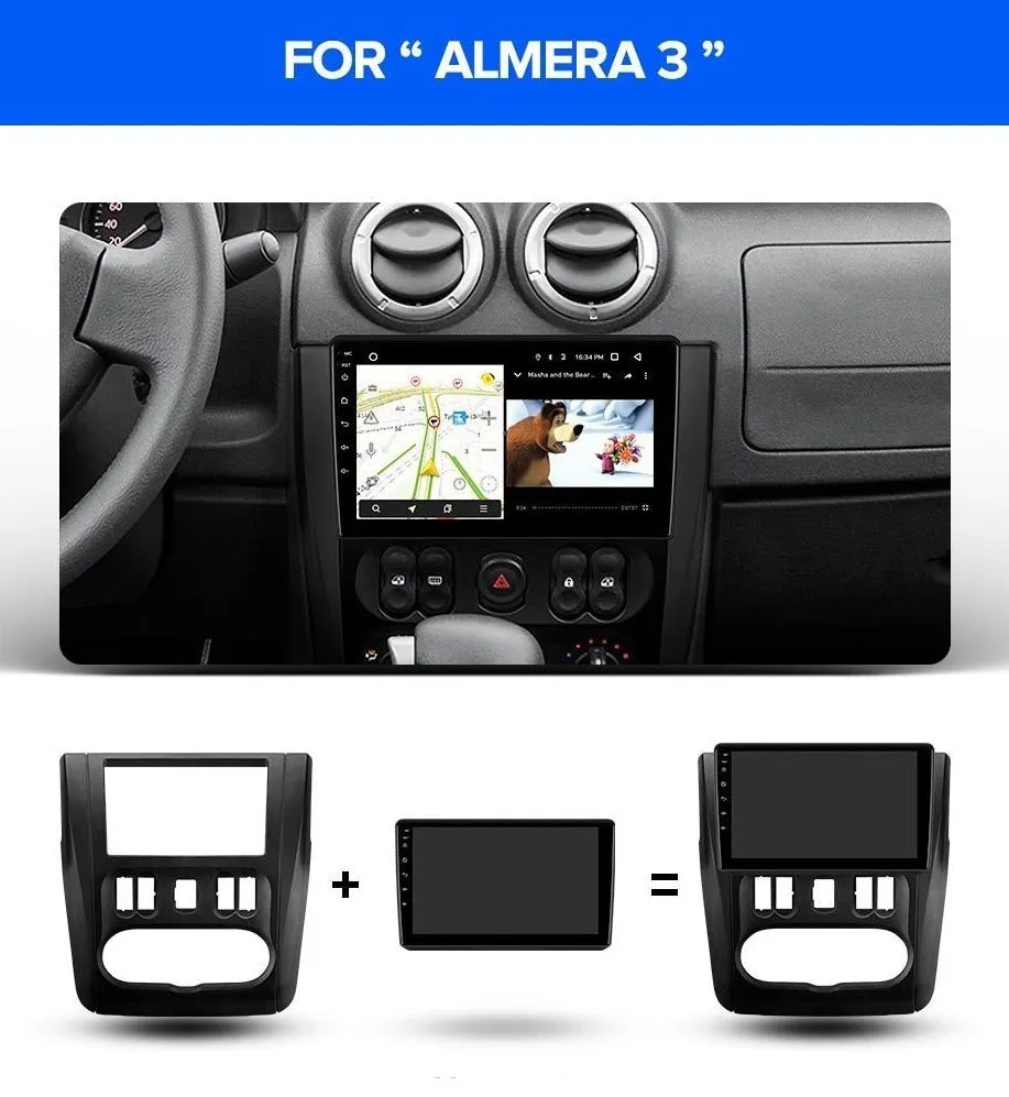 Car Dealz Premium Advanced 4G Data Model 10.2" Android 12.0 For Nissan Almera 3 G15 2012 - 2018 In Dash Plus OEM Fascia