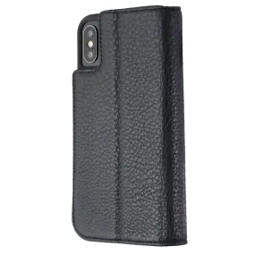 Case-Mate Wallet Folio Case for Apple iPhone XS and X - Fine Black Leather