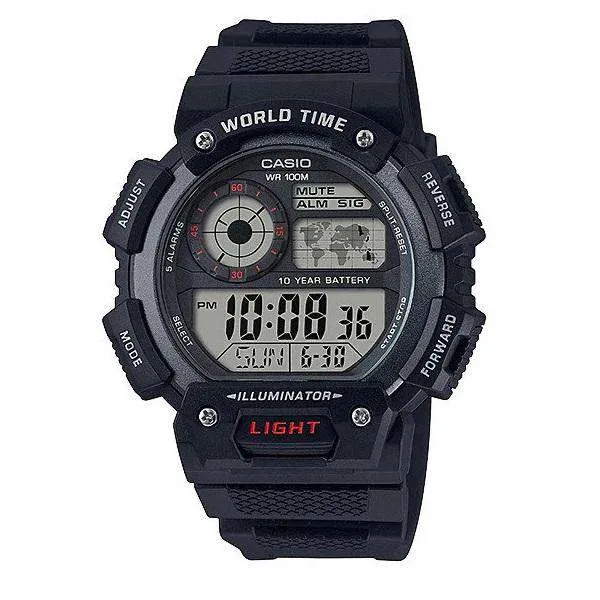 Casio AE-1400WH-1AVDF Black Resin Watch for Men