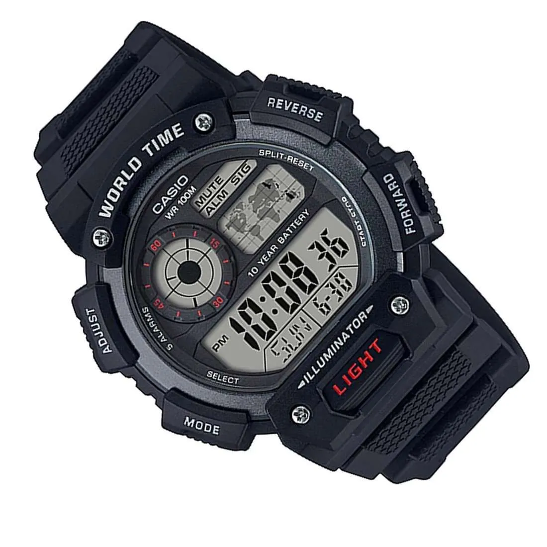 Casio AE-1400WH-1AVDF Black Resin Watch for Men