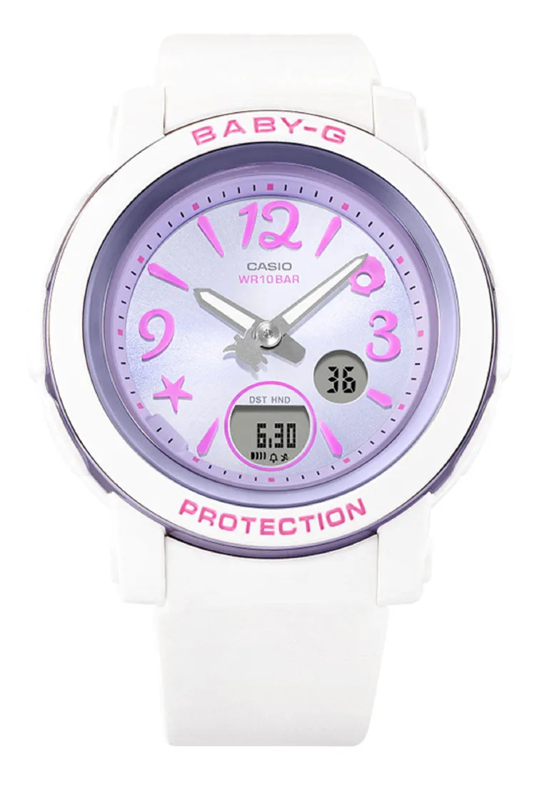 Casio Baby-g BGA-290US-6A Digital Analog Rubber Strap Watch for Women