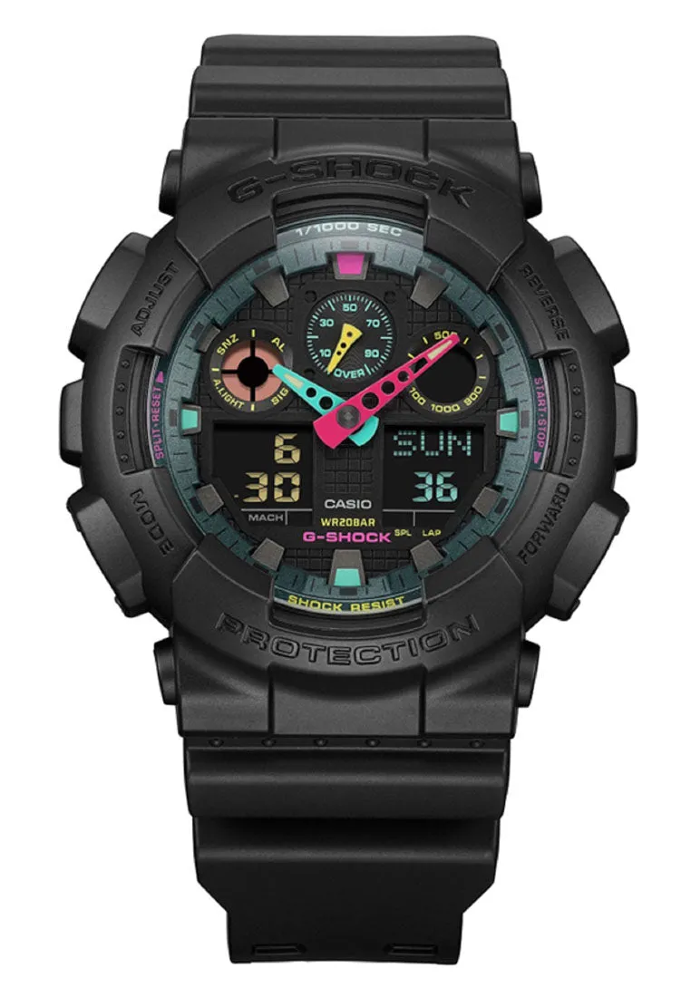 Casio G-shock GA-100MF-1A Digital Analog Rubber Strap Watch for Men