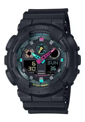 Casio G-shock GA-100MF-1A Digital Analog Rubber Strap Watch for Men