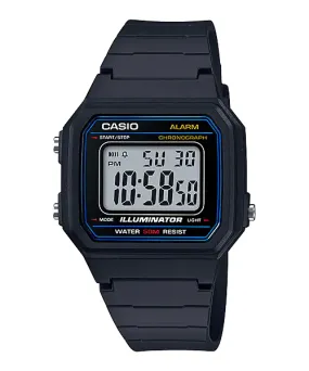 CASIO Kids Mens Watch with Digital Stopwatch Alarm #W-217H-1AVDF