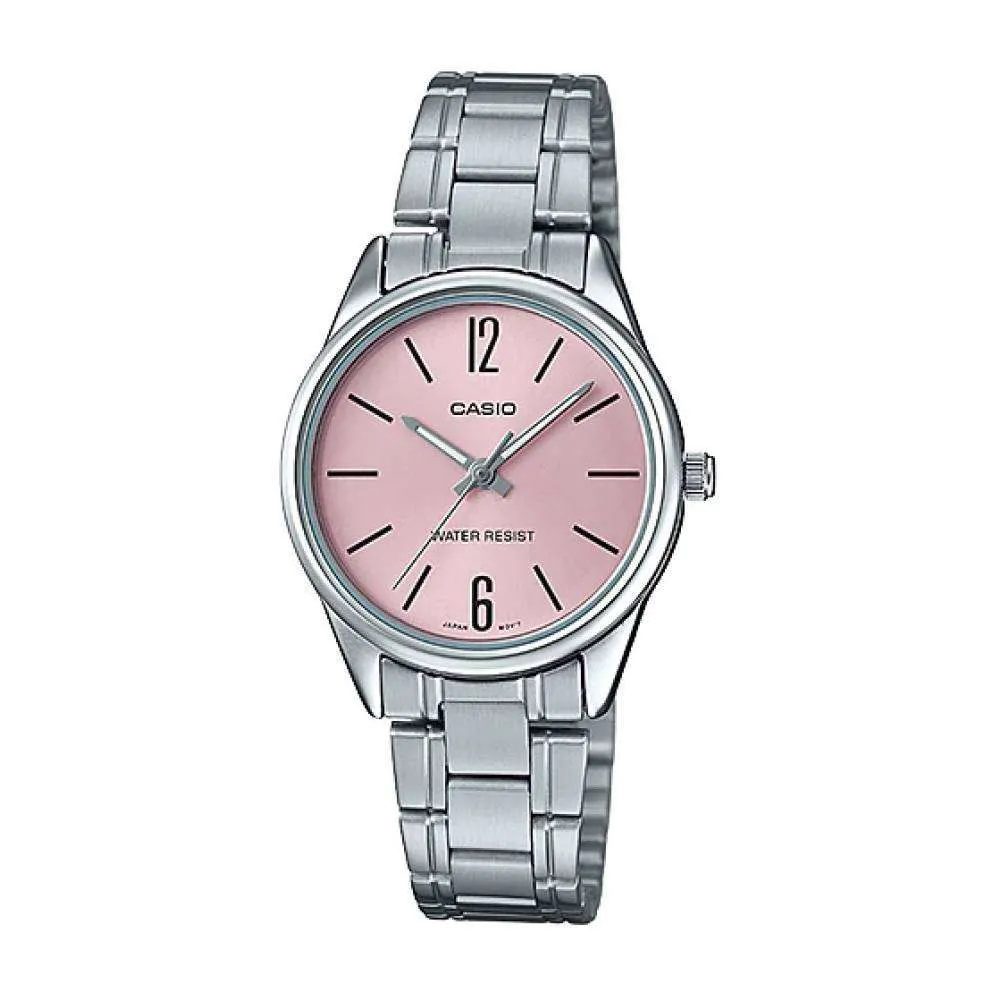 Casio LTP-V005D-4B Silver Stainless Steel Strap Watch for Women