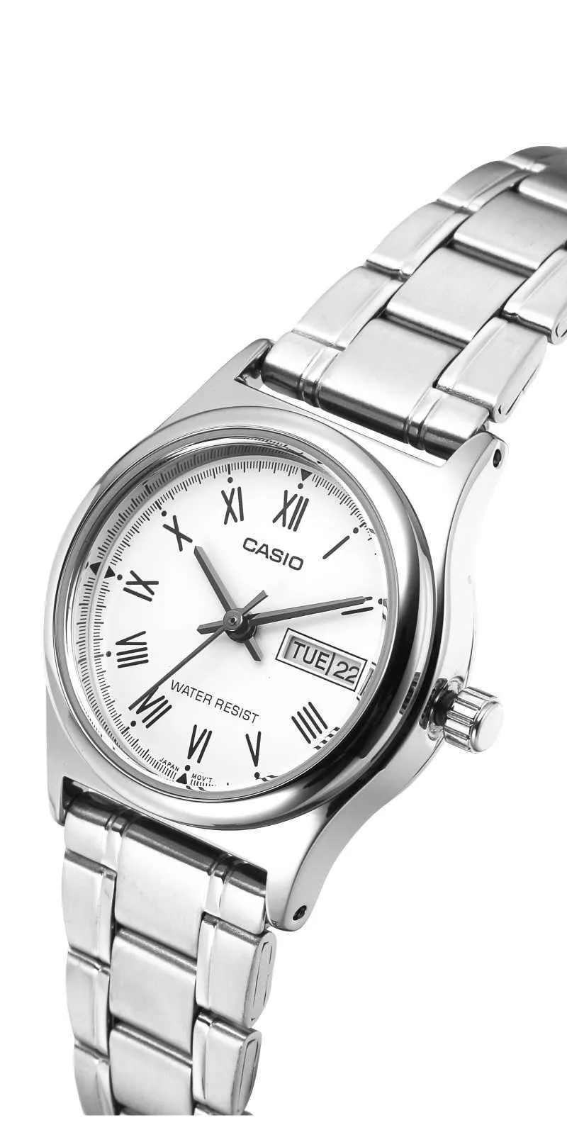 Casio LTP-V006D-7B Silver Stainless Steel Strap Watch for Women