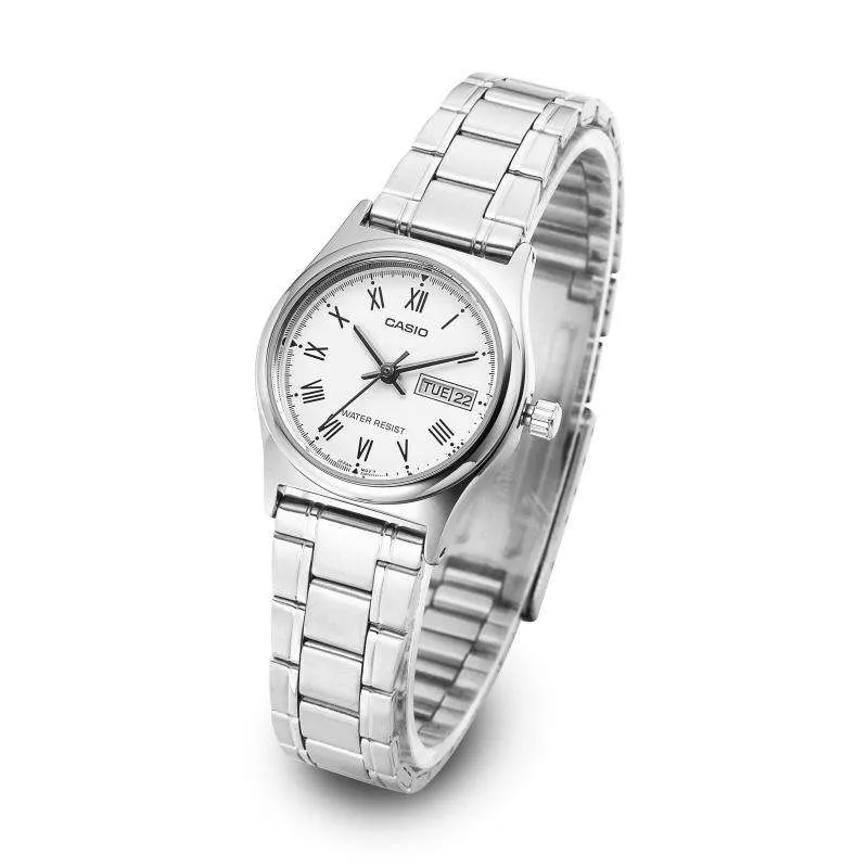 Casio LTP-V006D-7B Silver Stainless Steel Strap Watch for Women