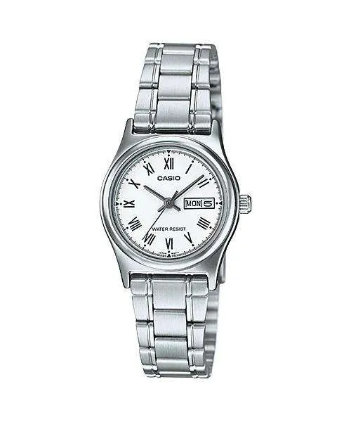 Casio LTP-V006D-7B Silver Stainless Steel Strap Watch for Women