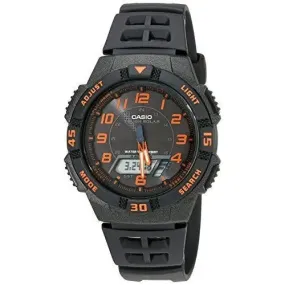 Casio Men's Black Slim Solar Multi-Function Analog-Digital Watch AQS800W-1B2VCF