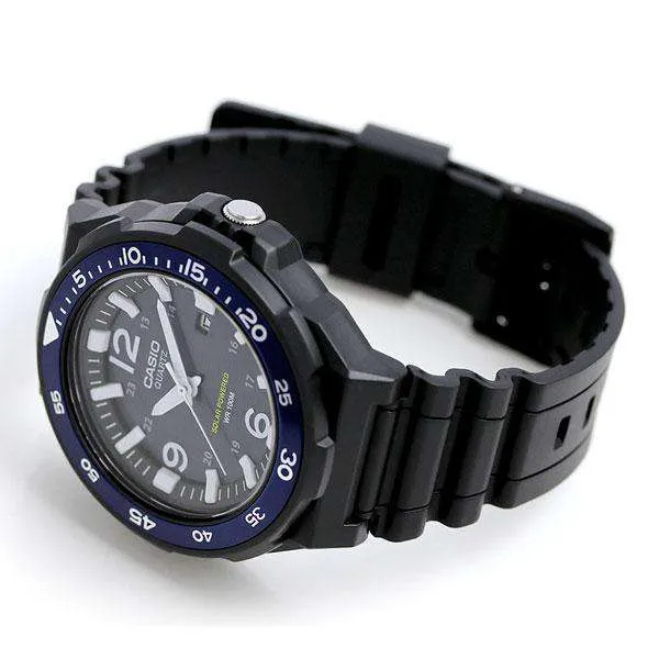 Casio MRW-S310H-2B Analog Black Resin Strap Watch for Men