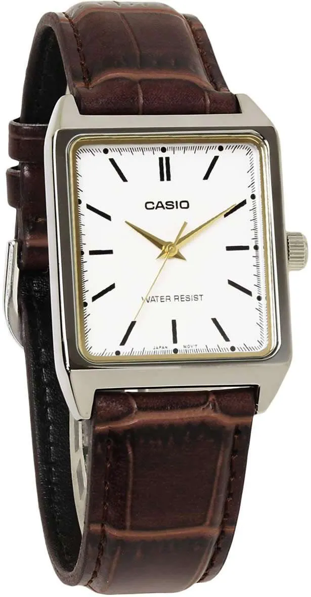 Casio MTP-V007L-7E2 Brown Leather Watch for Men