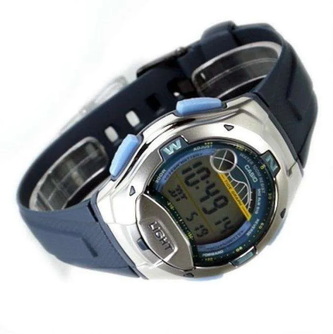 Casio Standard W-753-2AV Blue/Silver Resin Strap Watch for Men