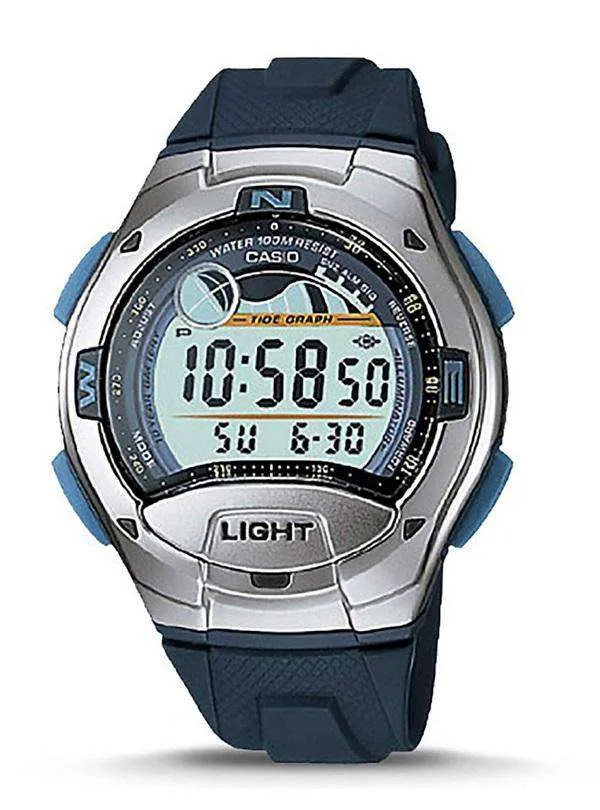 Casio Standard W-753-2AV Blue/Silver Resin Strap Watch for Men