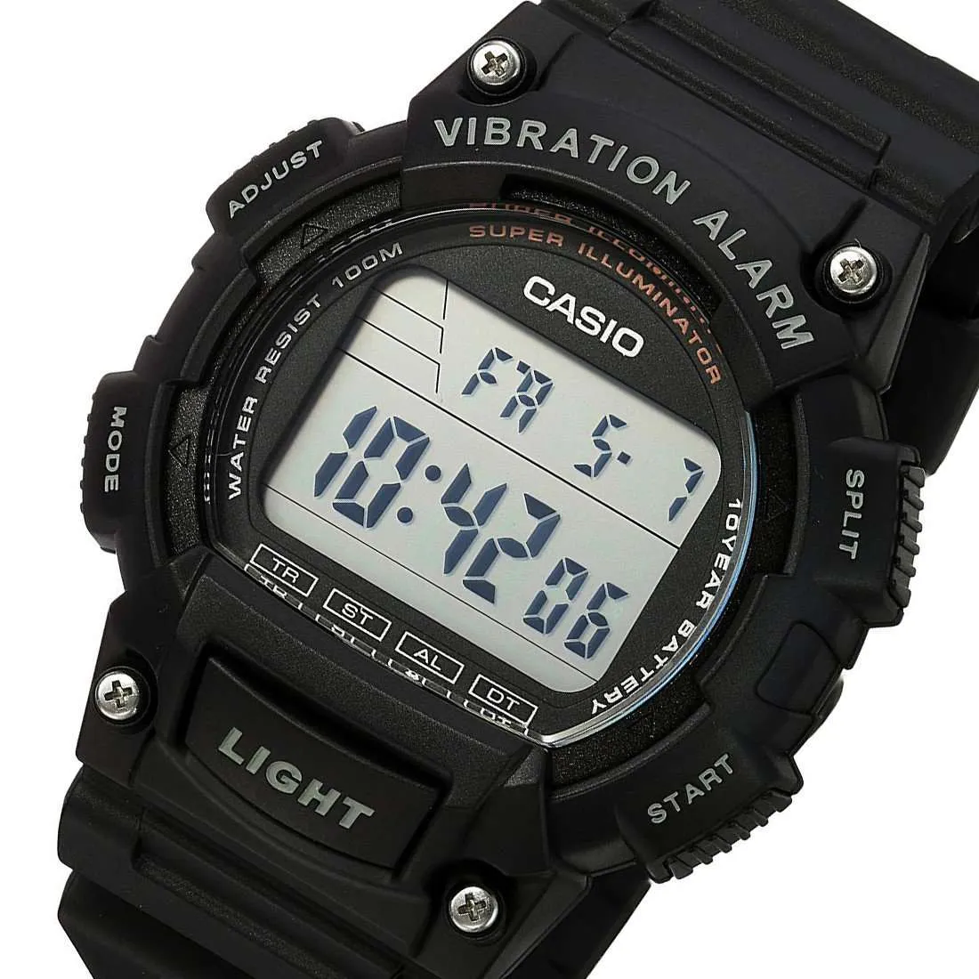 Casio W-736H-1AVDF Black Resin Watch for Men