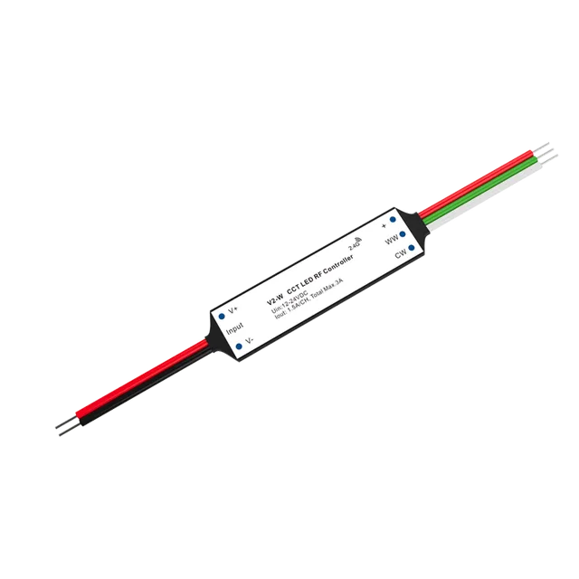 CCT Controller 2CH RF Touch Remote LED 2.4GHz Warm White Cool White DC12V 24V 36V Max 576W