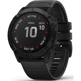 Ceas Smart second hand - Garmin Fenix 6X Pro, 51 mm, HR, GPS, Black