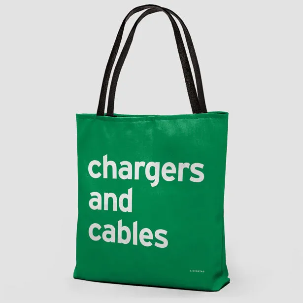 Chargers And Cables - Tote Bag