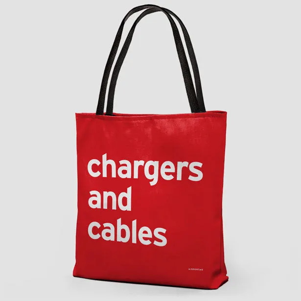 Chargers And Cables - Tote Bag