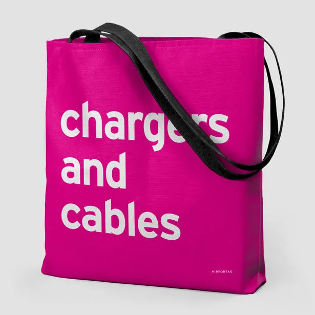 Chargers And Cables - Tote Bag