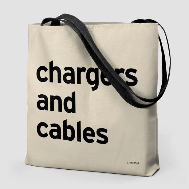 Chargers And Cables - Tote Bag