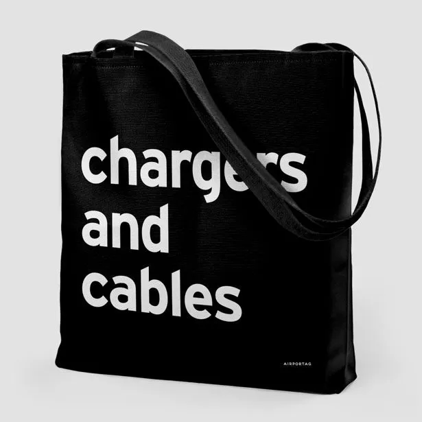 Chargers And Cables - Tote Bag