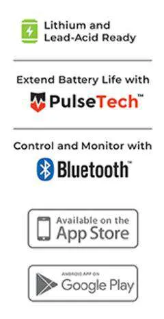 CINDER™ 40 Amp 4-Stage PWM Charge Controller (Bluetooth)