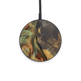 Circle Burl Wood Wireless Charger - Melissa (Dark Green, 609342)