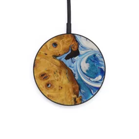 Circle Wood Resin Wireless Charger - Anfernee (Light Blue, 593159)