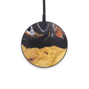 Circle Wood Resin Wireless Charger - Bedford (Black & White, 604046)