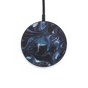 Circle Wood Resin Wireless Charger - Bryanna (Blue, 655167)