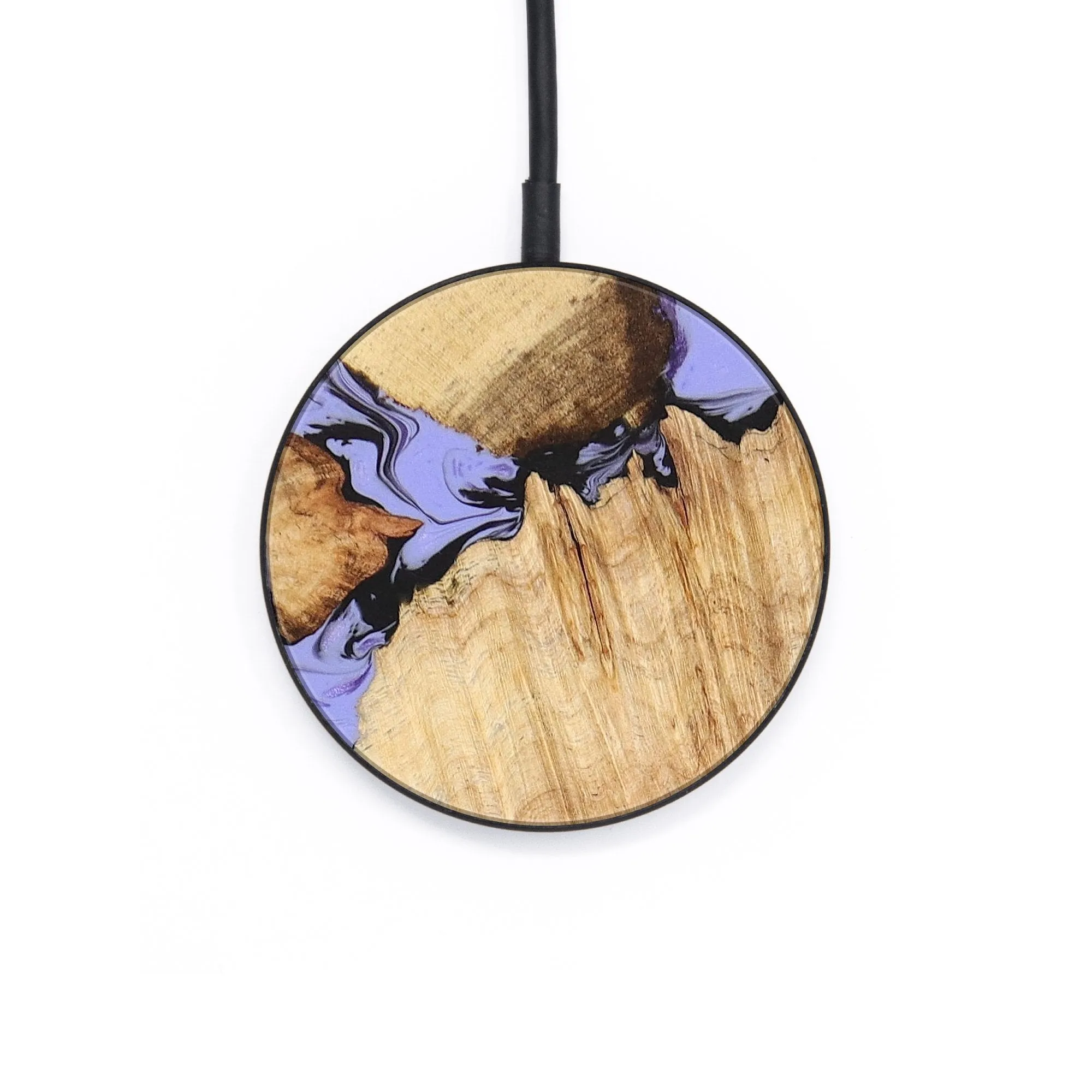 Circle Wood Resin Wireless Charger - Darryl (Mosaic, 655393)