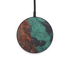 Circle Wood Resin Wireless Charger - Donnie (Dark Green, 597782)