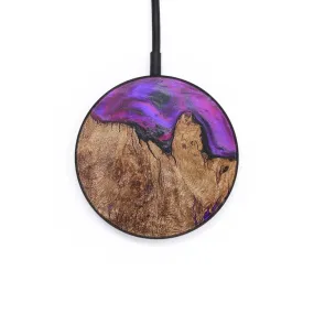 Circle Wood Resin Wireless Charger - Dorothy (Purple, 709072)