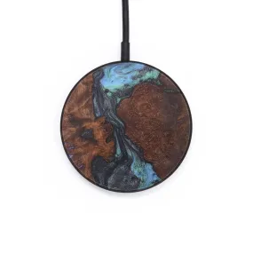 Circle Wood Wireless Charger - Devin (Blue, 726559)