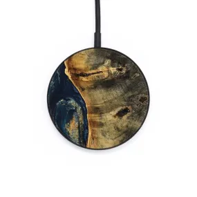 Circle Wood Wireless Charger - Maryse (Teal & Gold, 734388)