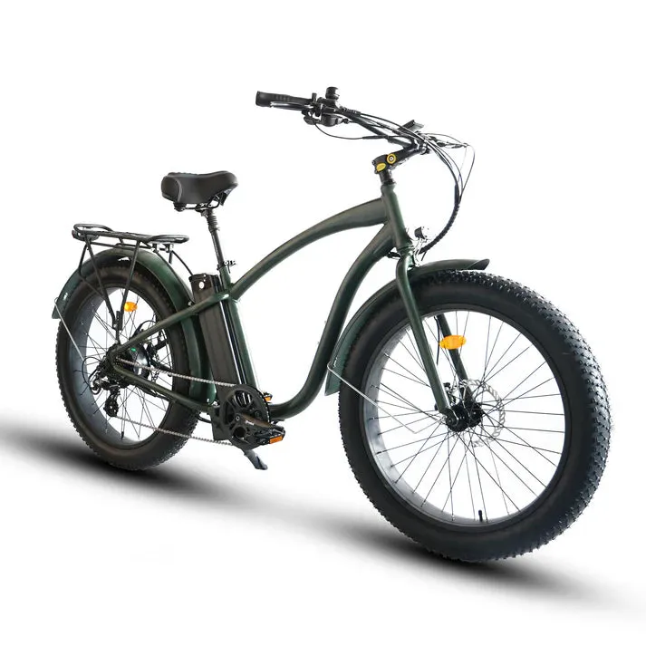 Coastal Cruiser 750W 52V Fat Tire Step Over 26" x 4" Beach Cruiser Electric Bike