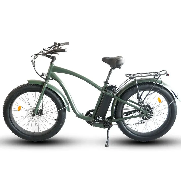 Coastal Cruiser 750W 52V Fat Tire Step Over 26" x 4" Beach Cruiser Electric Bike