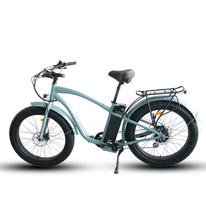 Coastal Cruiser 750W 52V Fat Tire Step Over 26" x 4" Beach Cruiser Electric Bike