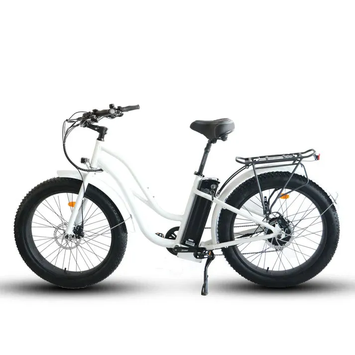 Coastal Cruiser 750W 52V Fat Tire Step-Thru 26" x 4" Beach Cruiser Electric Bike