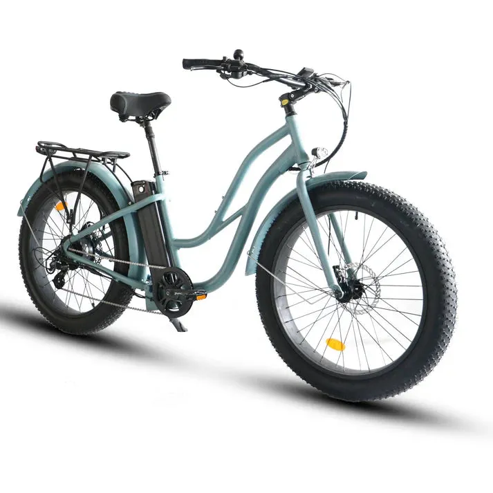 Coastal Cruiser 750W 52V Fat Tire Step-Thru 26" x 4" Beach Cruiser Electric Bike