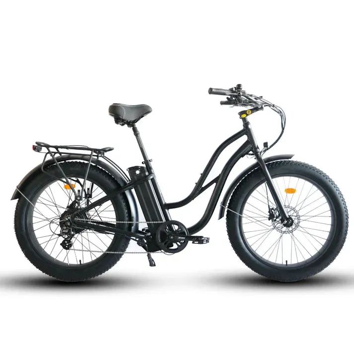 Coastal Cruiser 750W 52V Fat Tire Step-Thru 26" x 4" Beach Cruiser Electric Bike