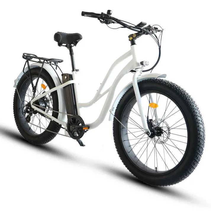 Coastal Cruiser 750W 52V Fat Tire Step-Thru 26" x 4" Beach Cruiser Electric Bike