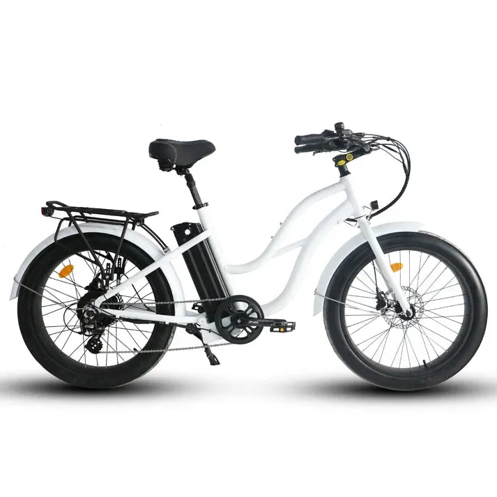 Coastal Cruiser 750W 52V Step-Thru 24" x 3" Beach Cruiser Electric Bike